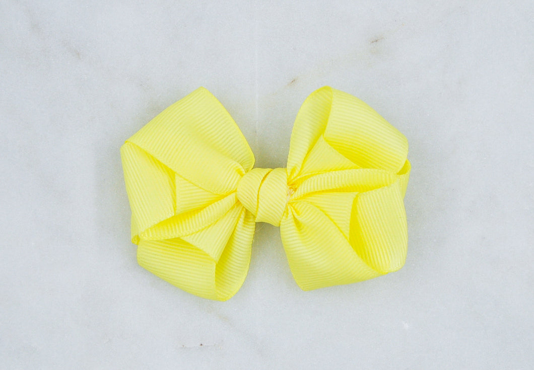Bow Hairclip, Yellow