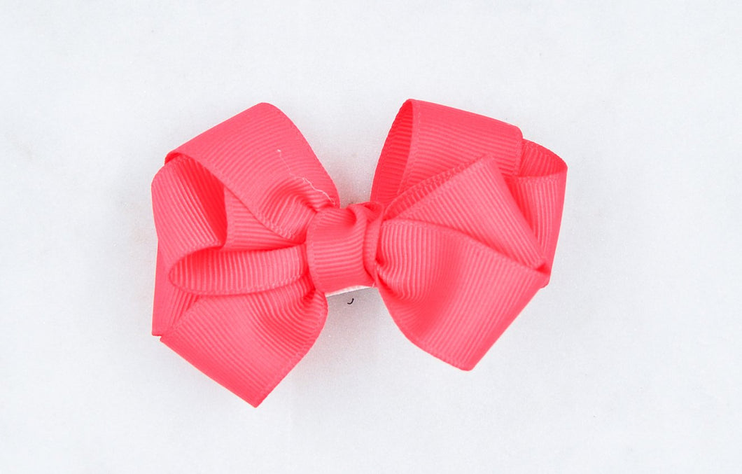 Bow Hairclip, Hibiscus red