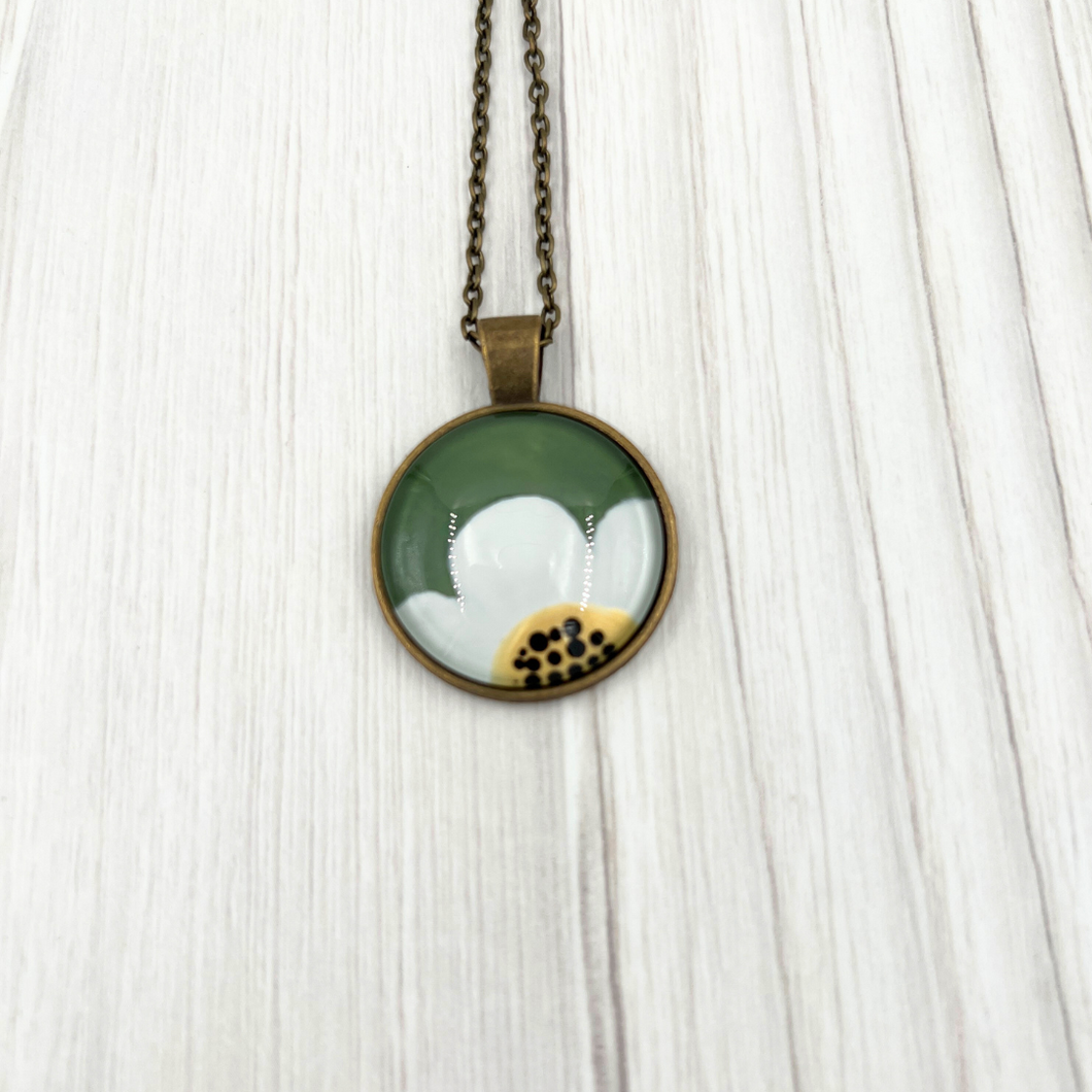 Wildflower Necklace Linden Green Large