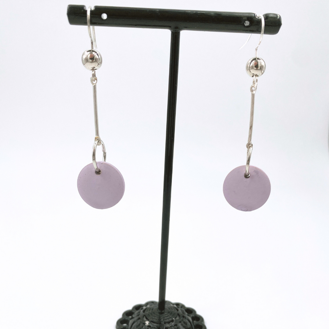 Colorsplash Long Earring, Pastel Purple