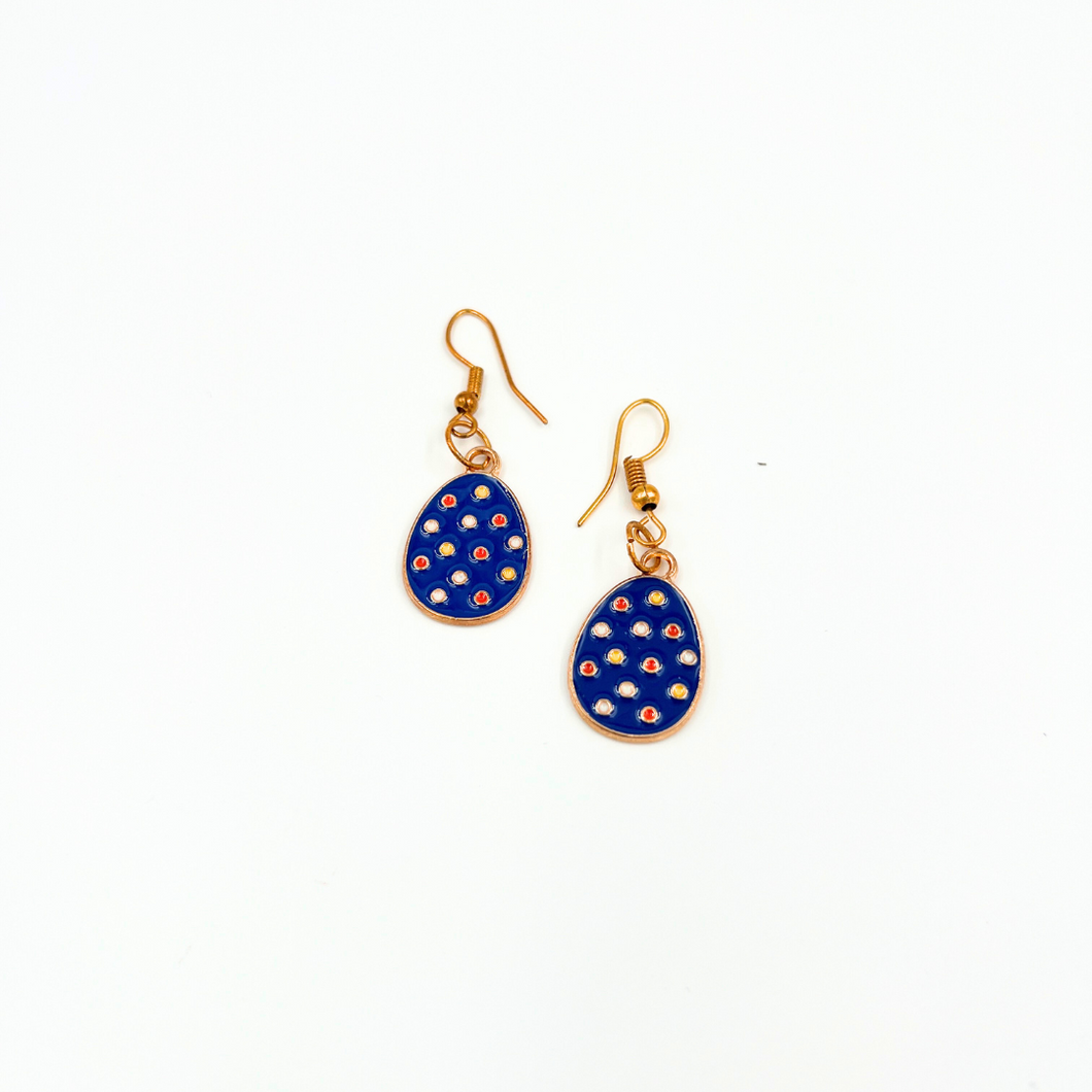 Easter Egg Navyblue with dots