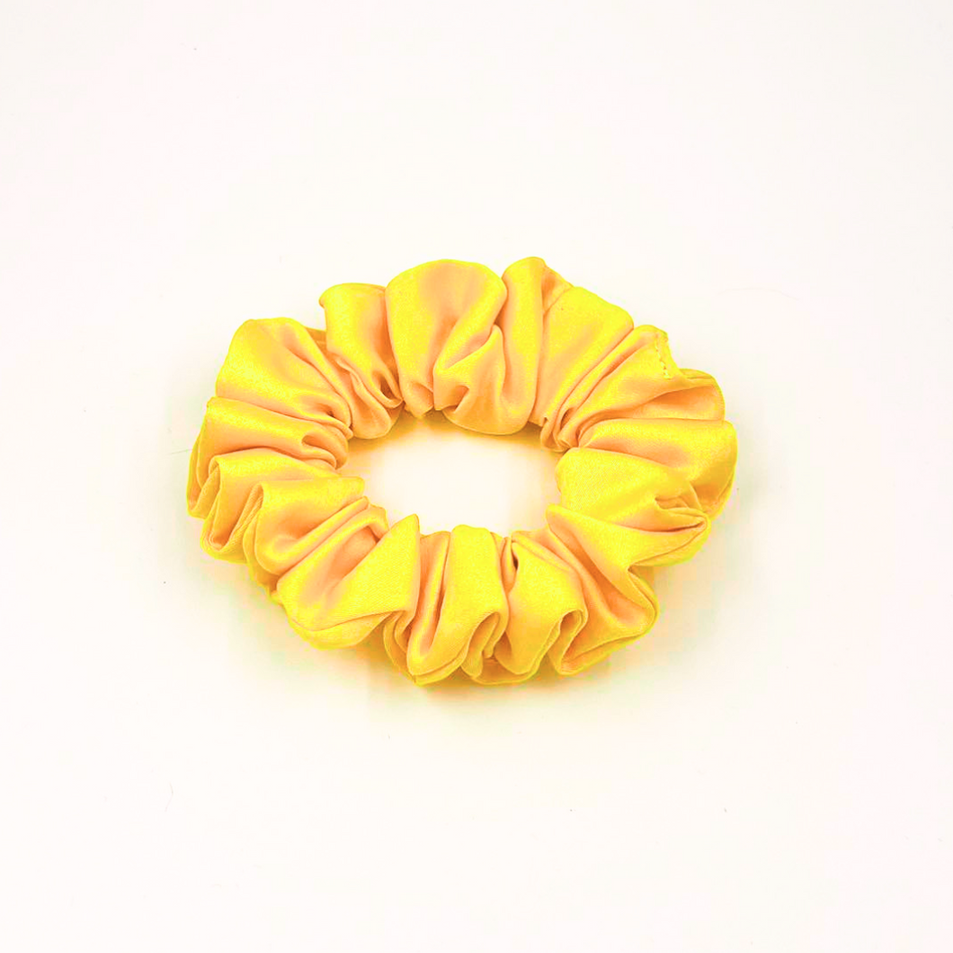 Scrunchie Yellow Satin