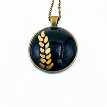 Ladda upp bild till gallerivisning, Goldleaf Necklace Black Large
