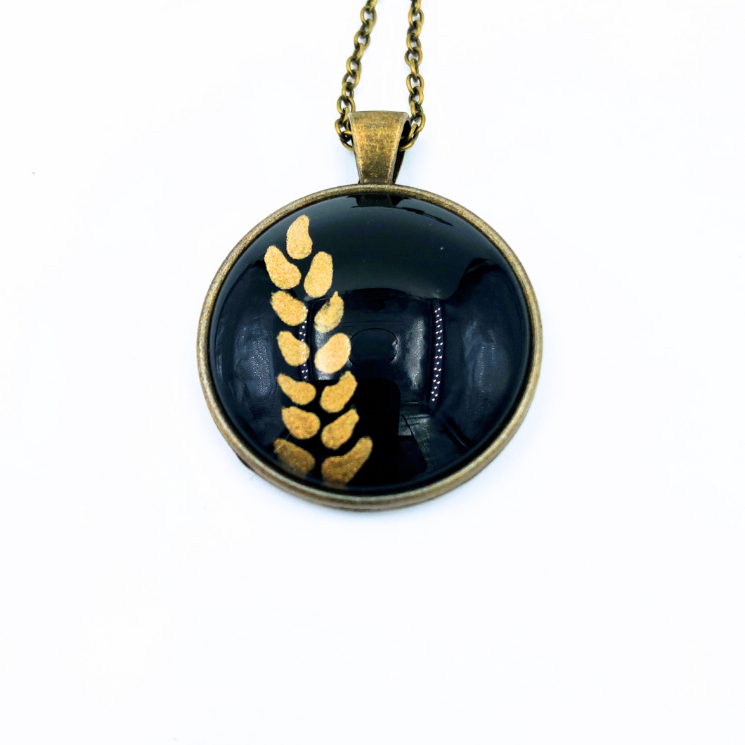 Goldleaf Necklace Black Large