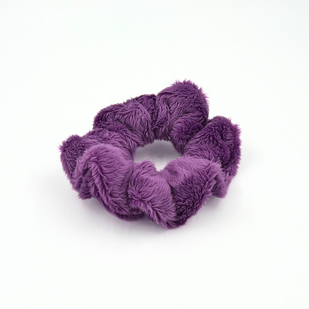 Fluffy Scrunchie Royal Purple
