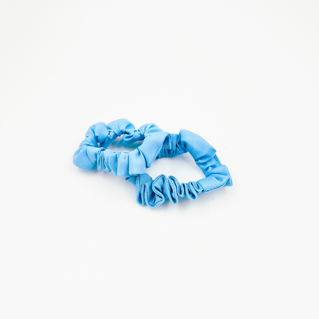 Scrunchie Mini Pastel Blue, 2-pack