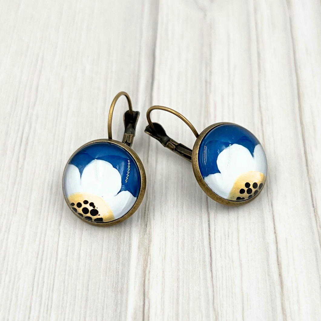 Wildflower Hanging Earring Admiral Blue