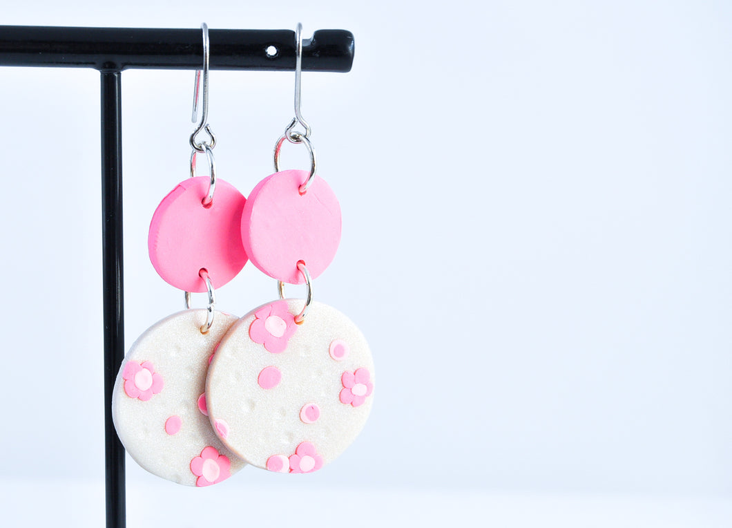 Flower Clay Earring