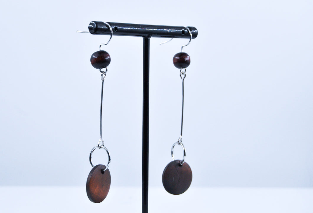 Colorsplash Long Earring, Brown