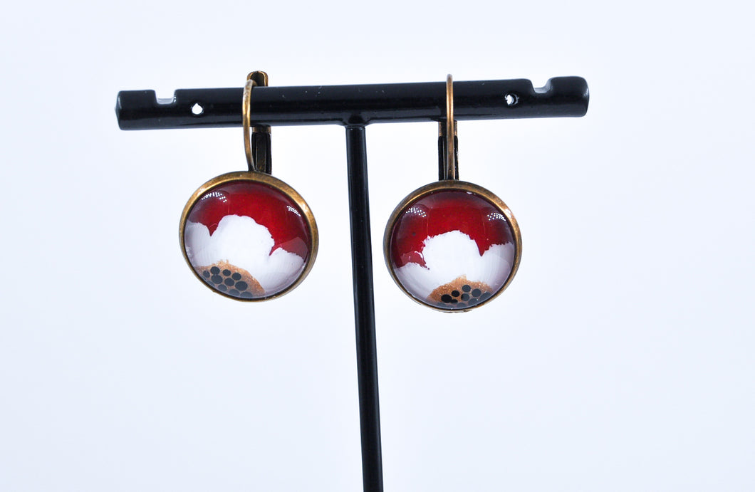 Wildflower Hanging Earring Red