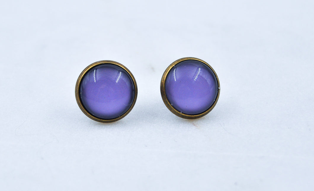 Studs Earring Purple