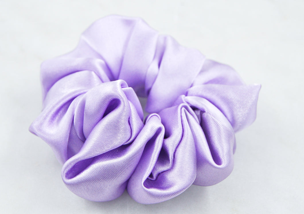 Satin Flowy Scrunchie Lilac