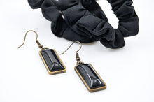 Ladda upp bild till gallerivisning, Earring Rectangle Coalblack
