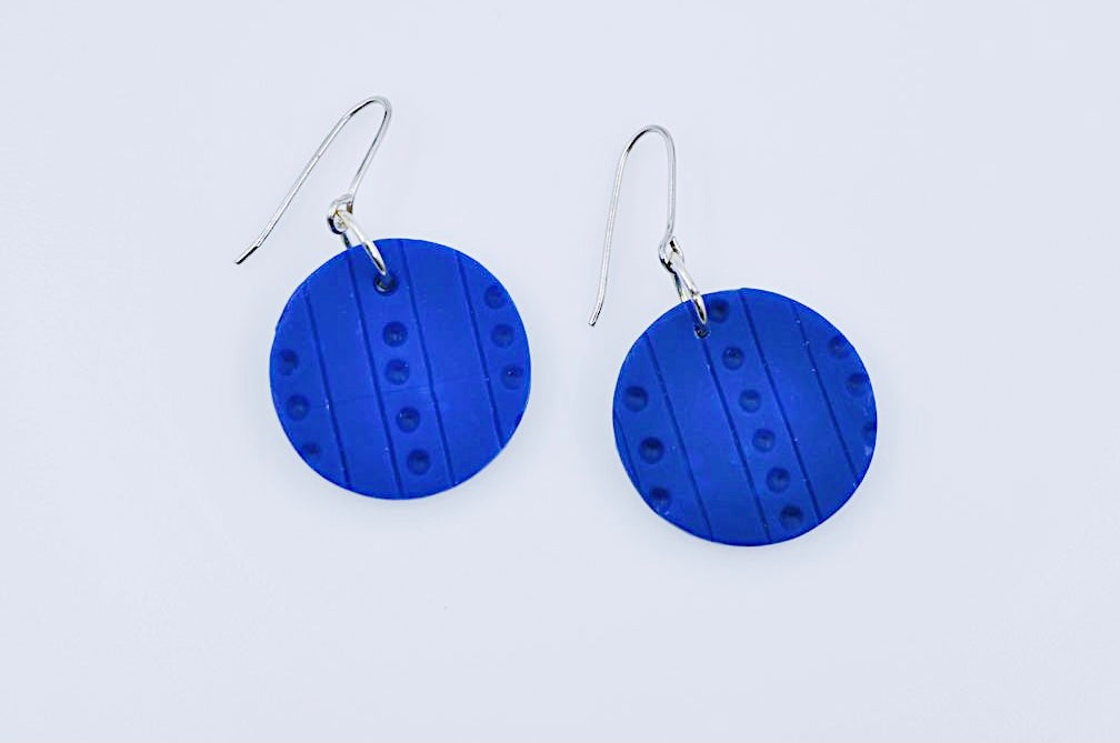 Clay Dot Earring Blue