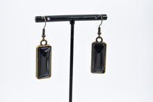 Ladda upp bild till gallerivisning, Earring Rectangle Coalblack
