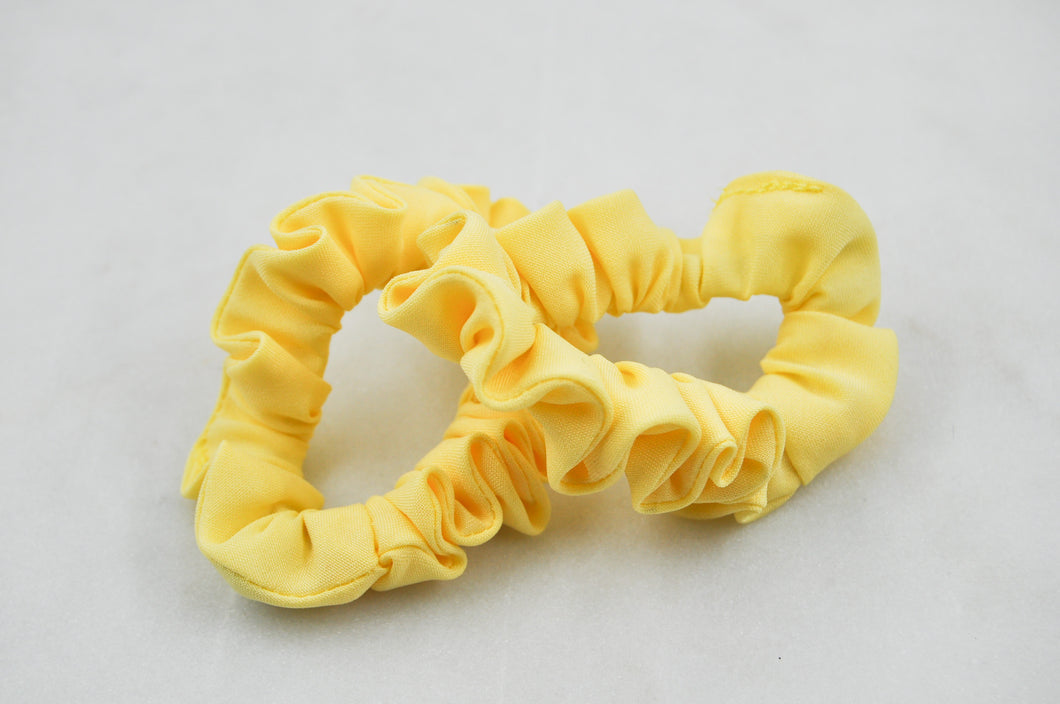 Scrunchie Mini Pastel Yellow, 2-pack