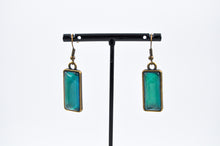 Ladda upp bild till gallerivisning, Earring Rectangel Seagreen
