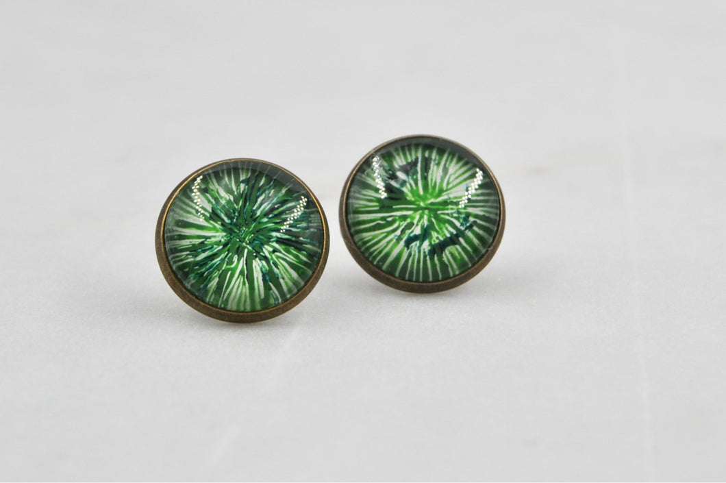 Stargaze Studs Green