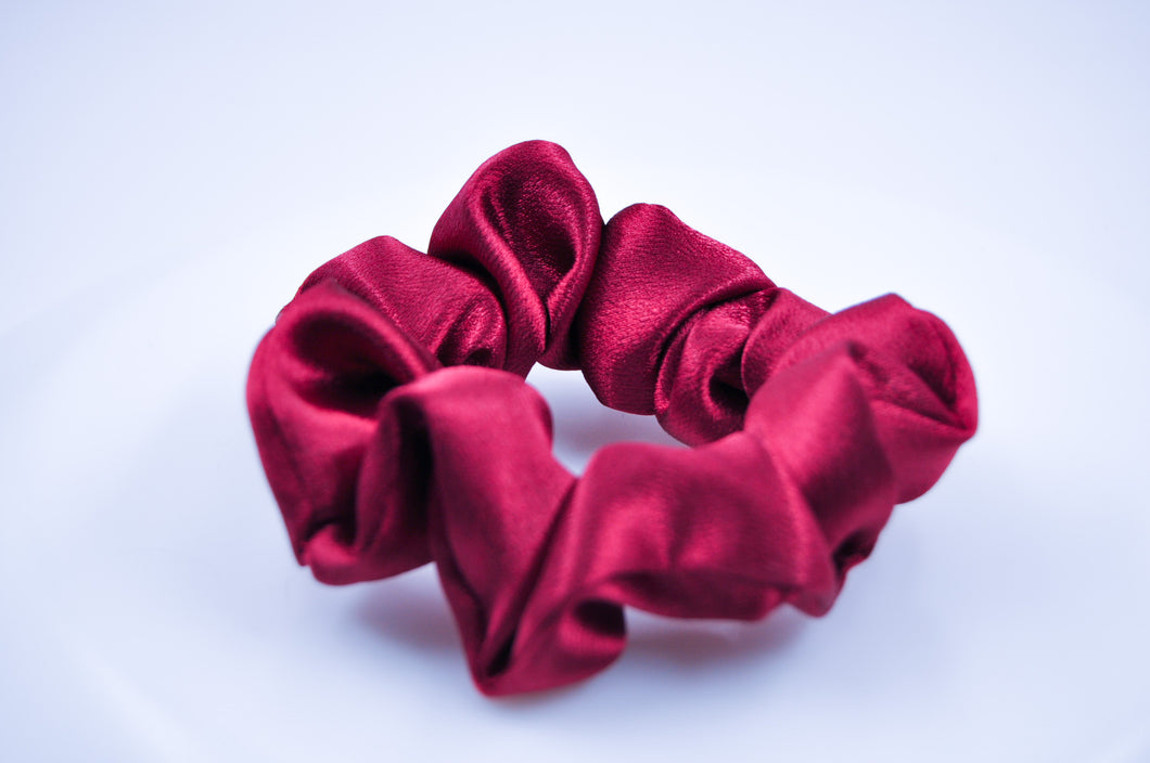 Scrunchie, Darkred satin