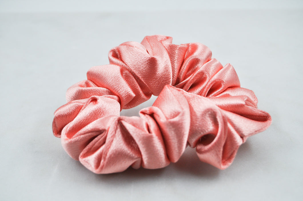 Scrunchie Pastel Peach Satin