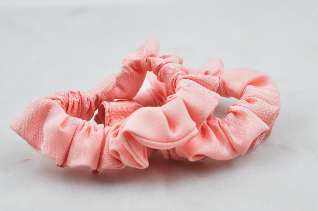 Scrunchie Mini Pastel Peach, 2-pack